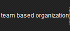 team based organization